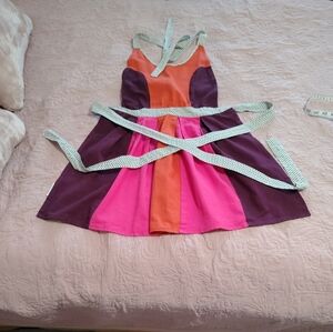 Women’s Colorblock Sundress in Pink, Orange & Purple